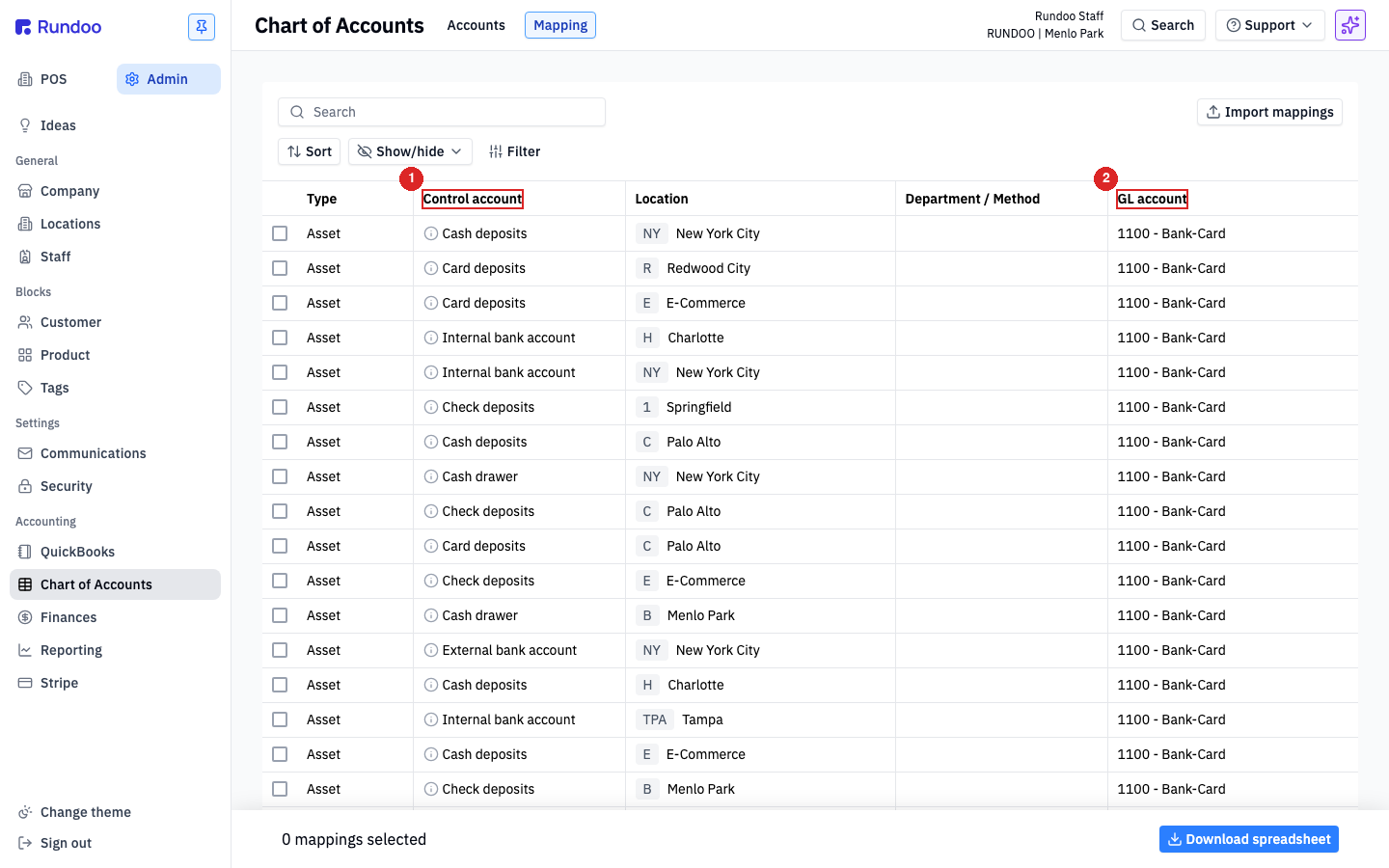 account-mapping screenshot 1