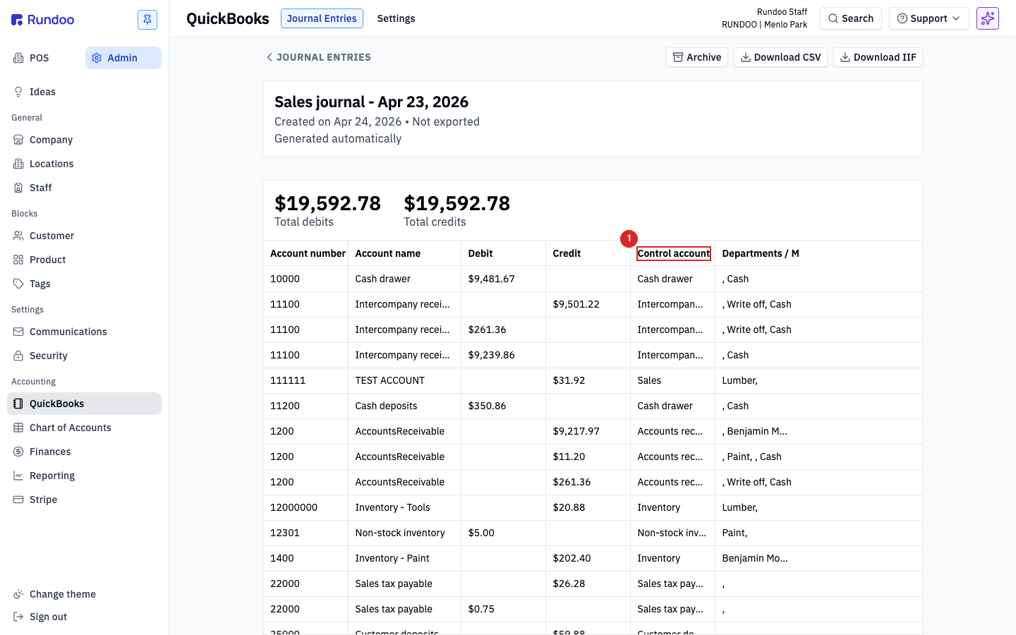 account-mapping screenshot 2