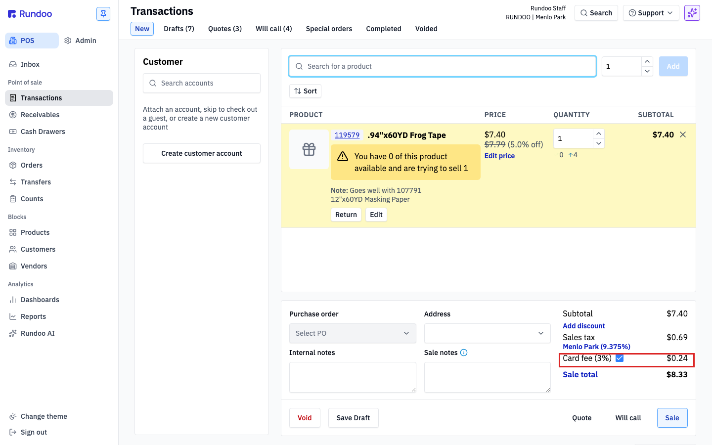 card-surcharges screenshot 3