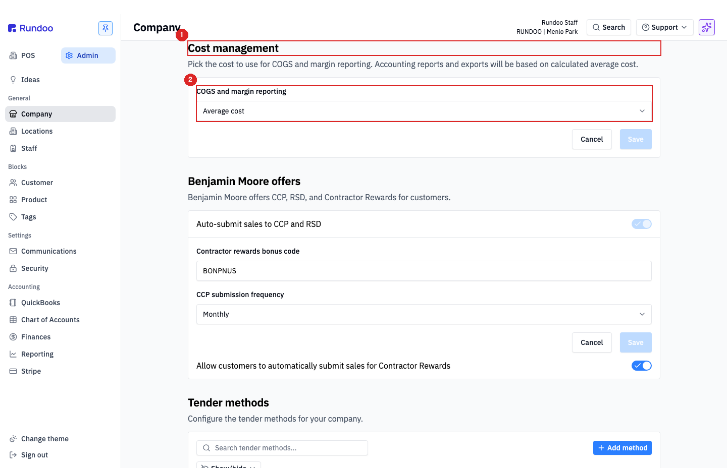 cost-method screenshot 1