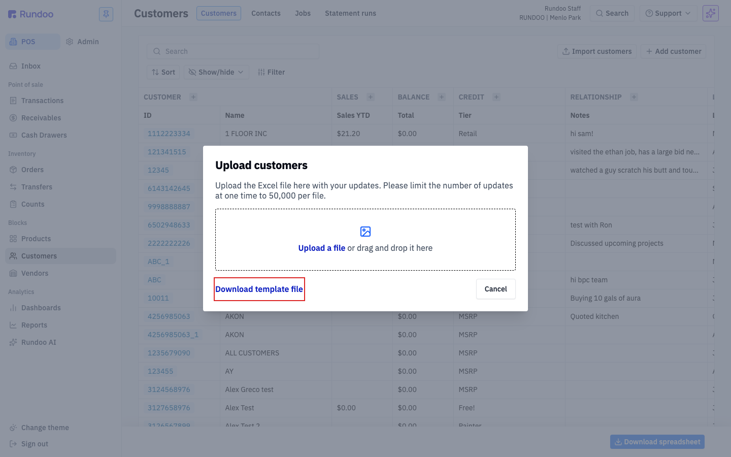 customer-imports screenshot 2
