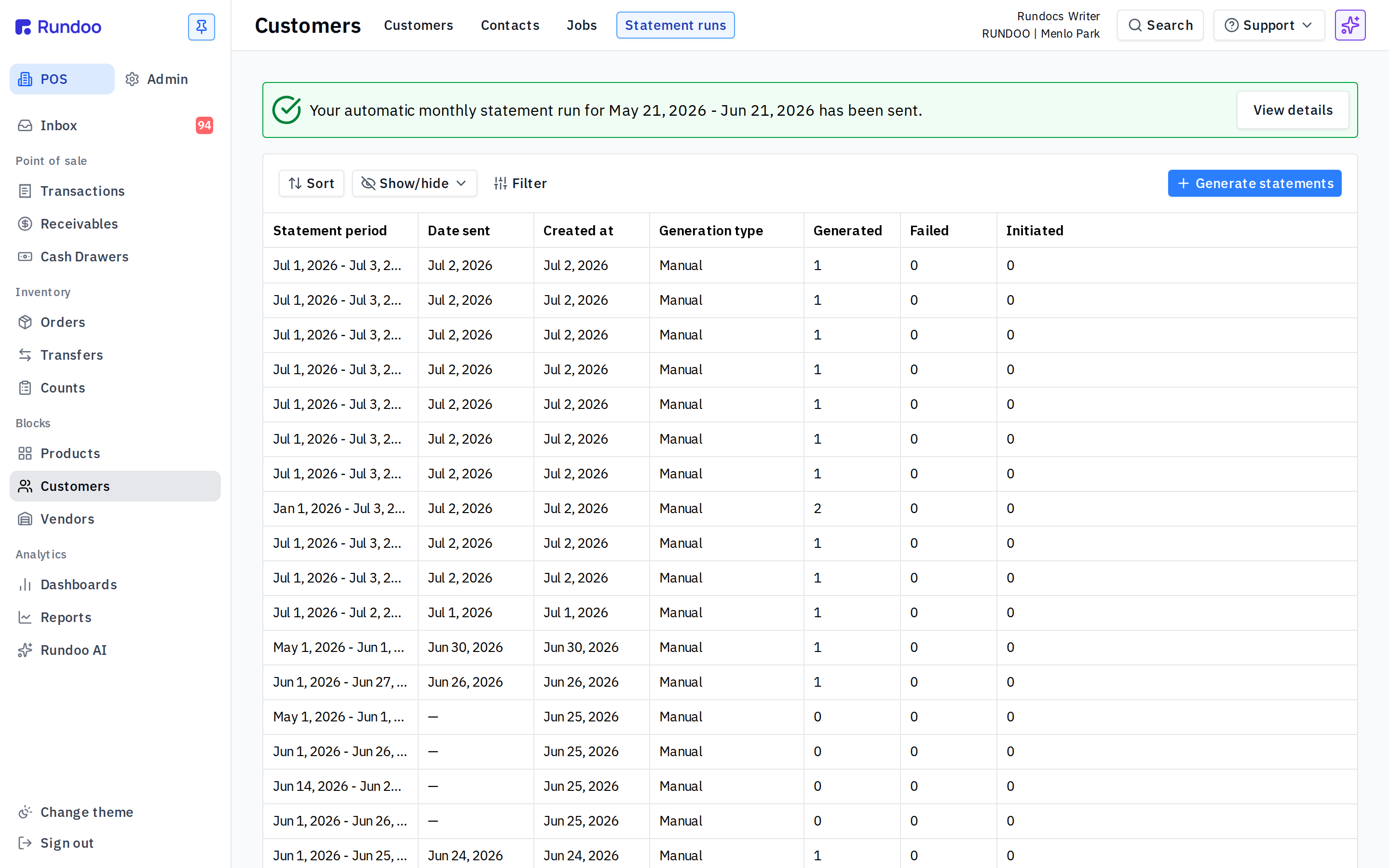customer-statements screenshot 1