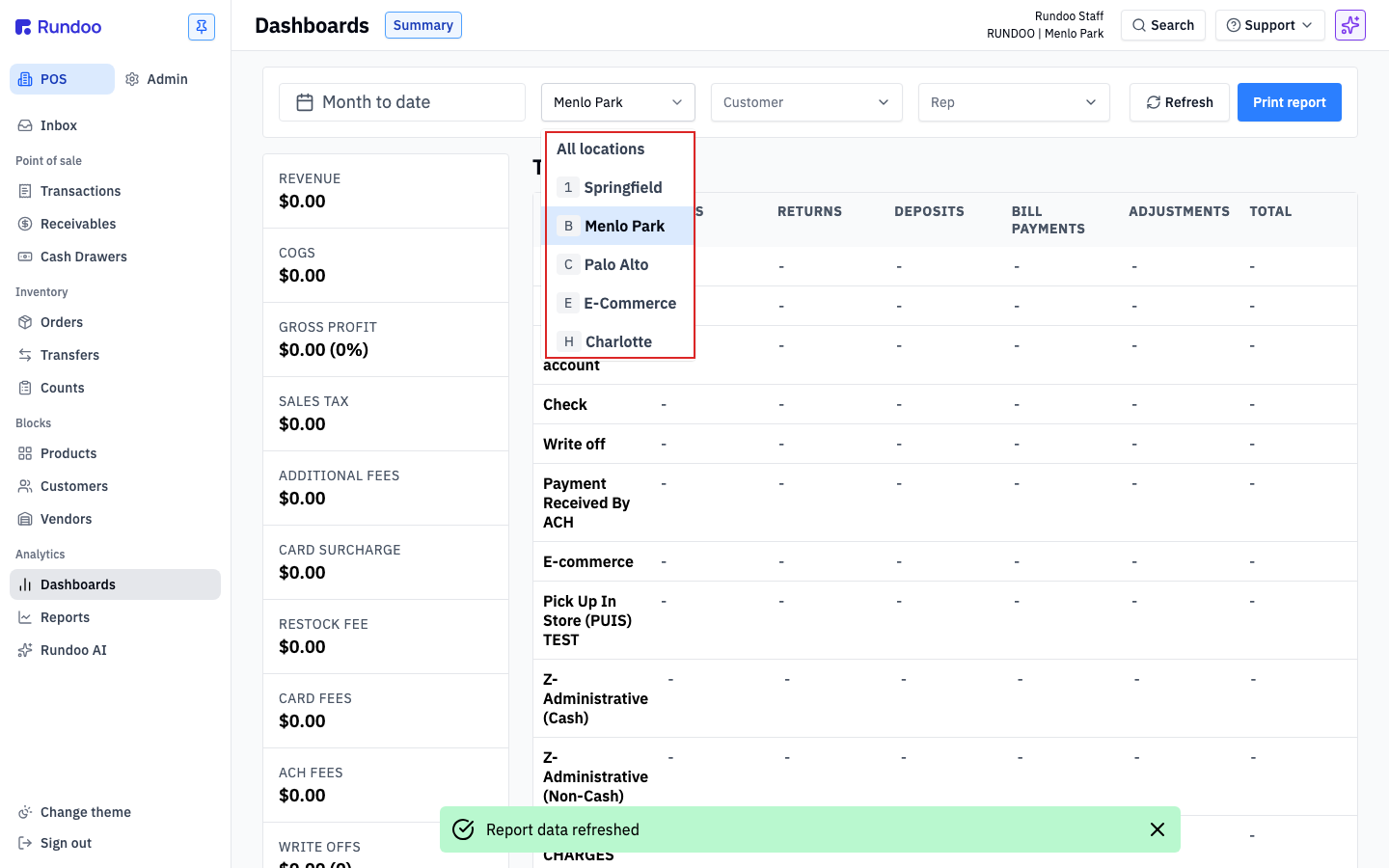 dashboards screenshot 3
