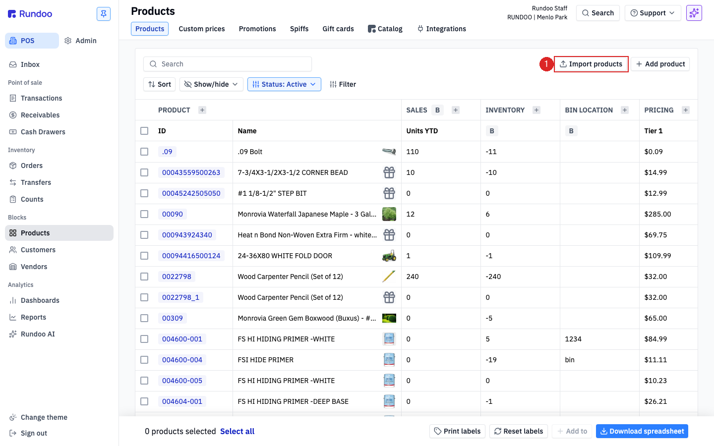 product-imports screenshot 1