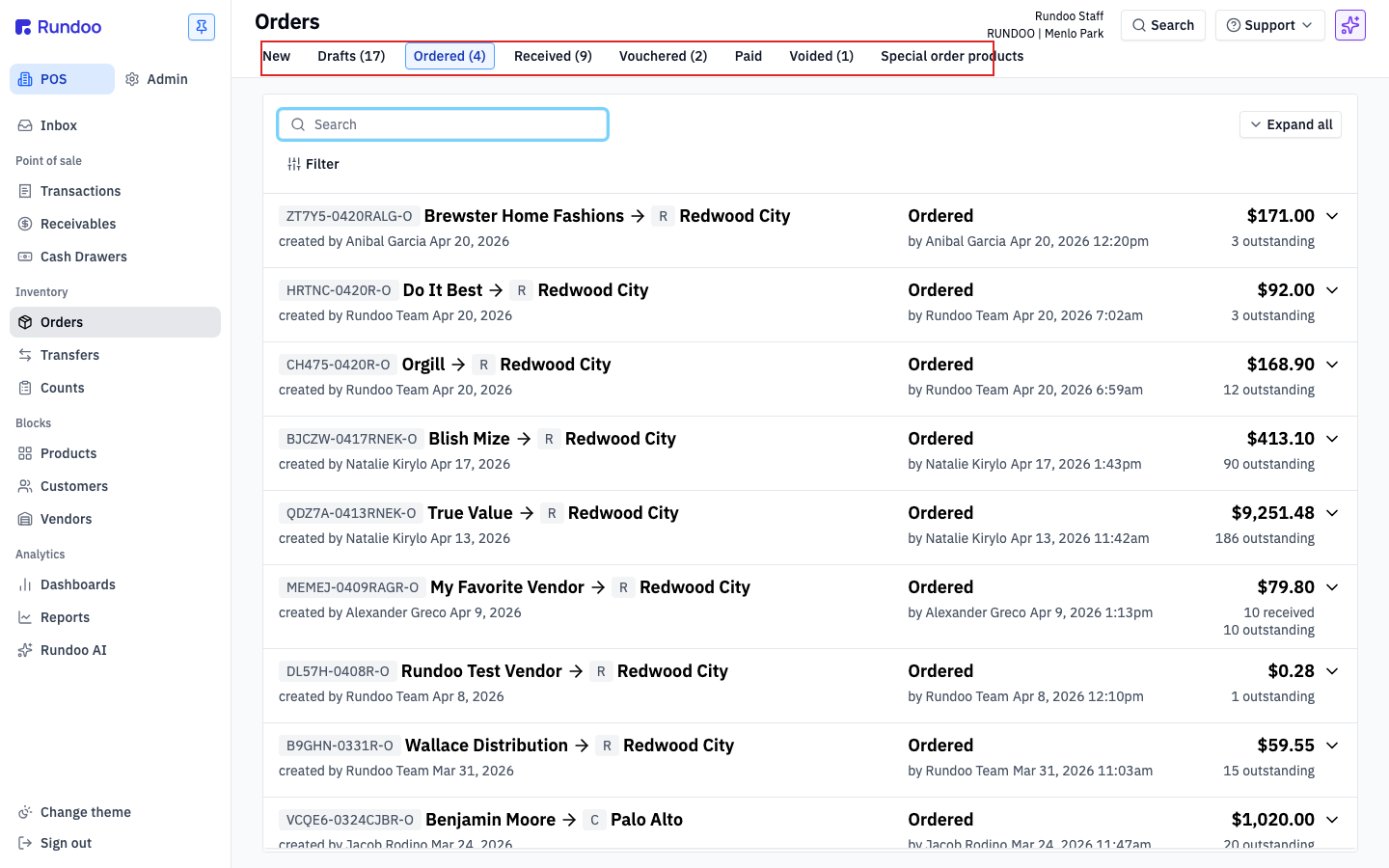purchase-orders screenshot 1