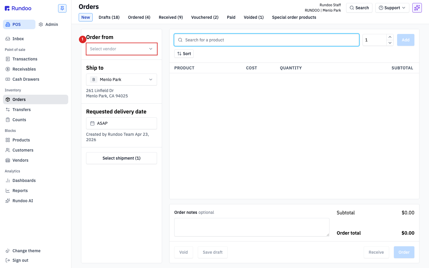 purchase-orders screenshot 2