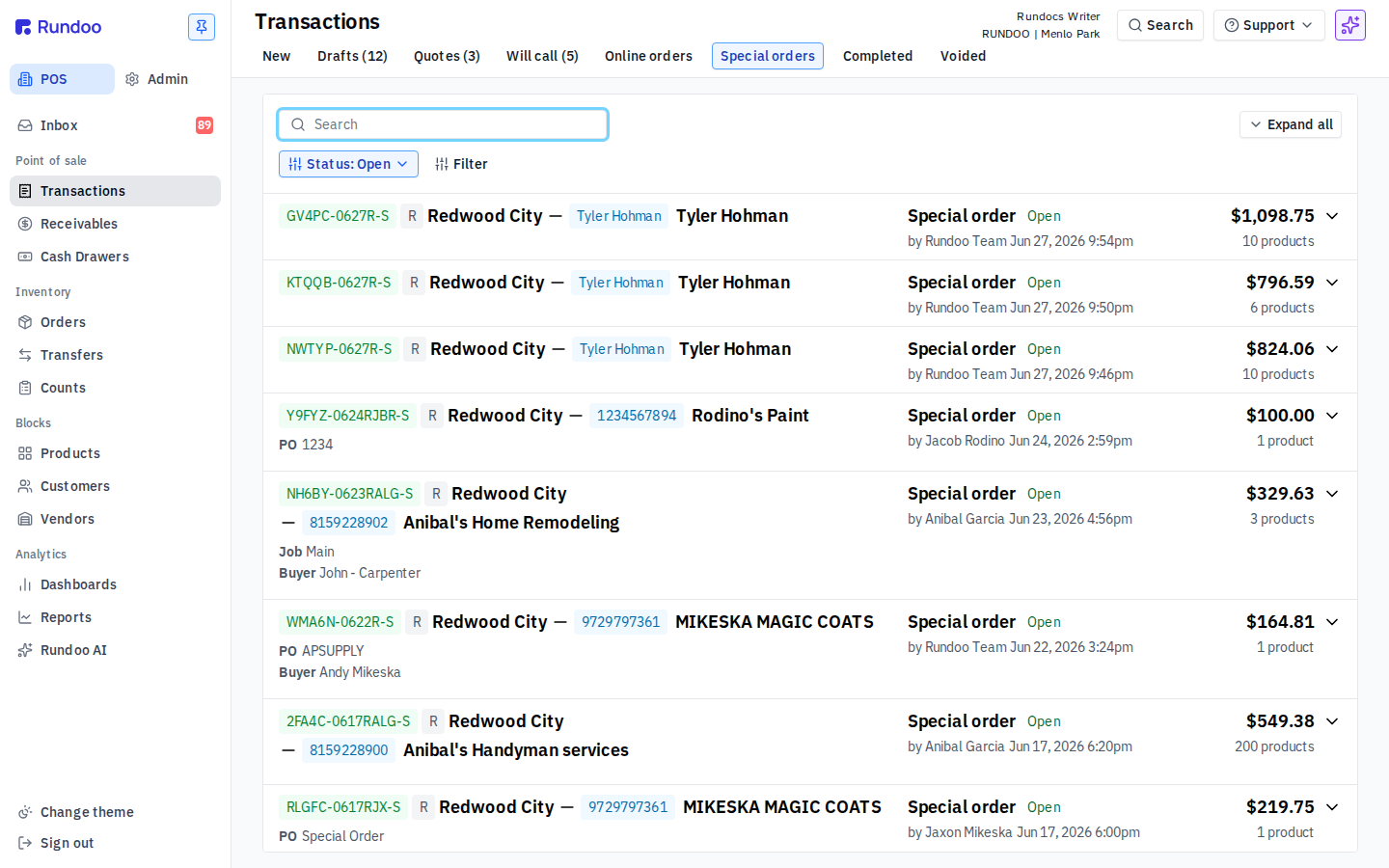 special-orders screenshot 1