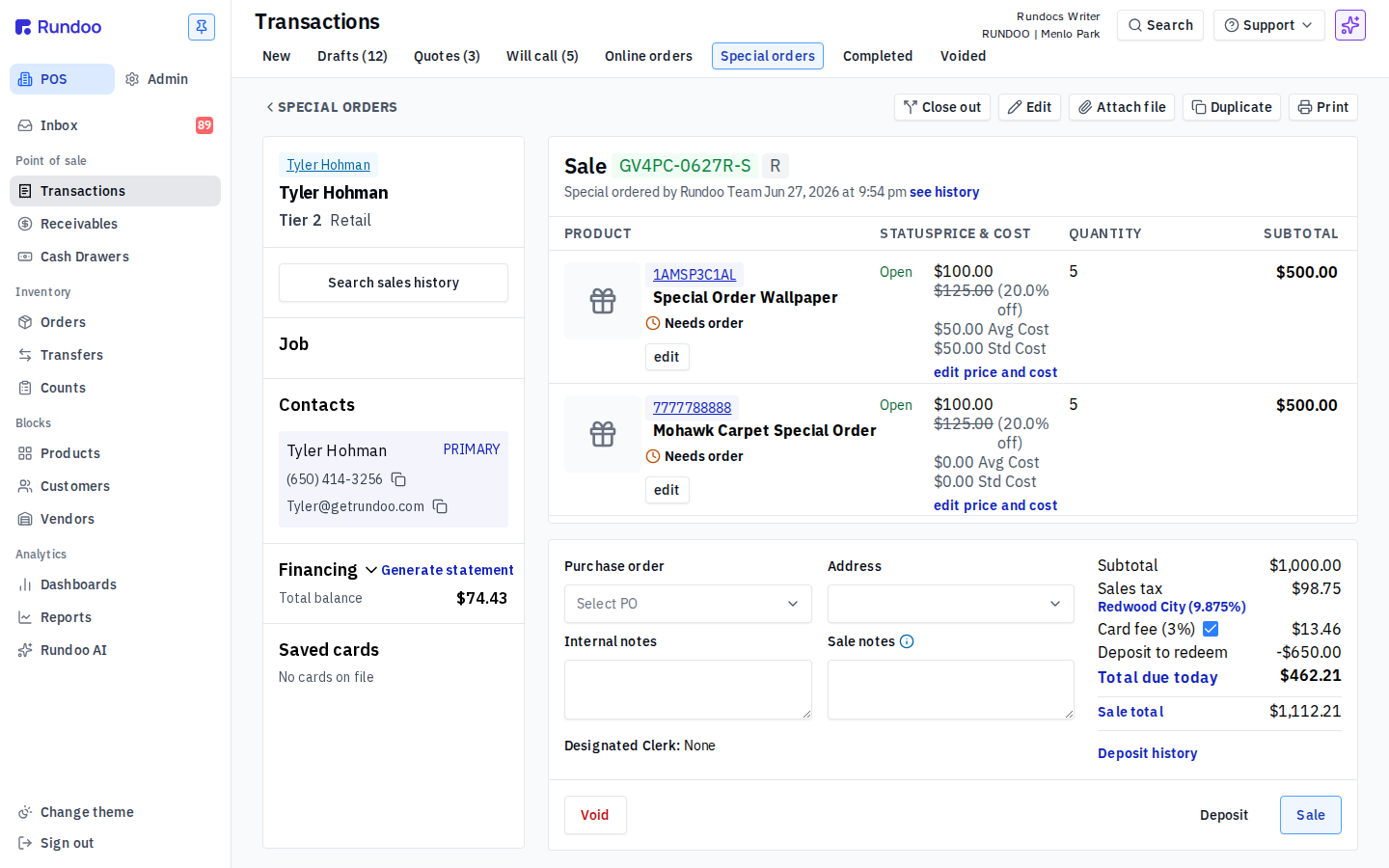 special-orders screenshot 3