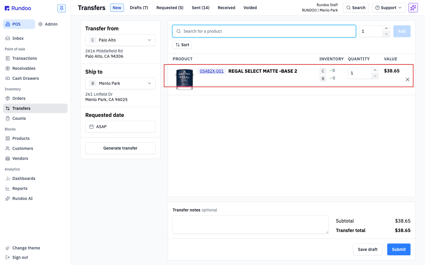 transfers screenshot 3