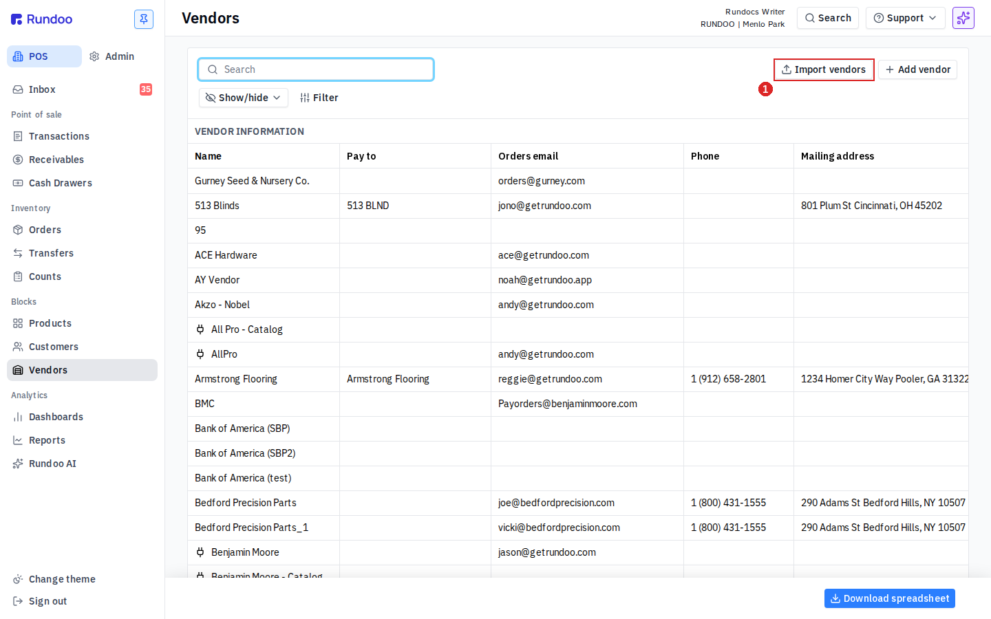 vendor-imports screenshot 1