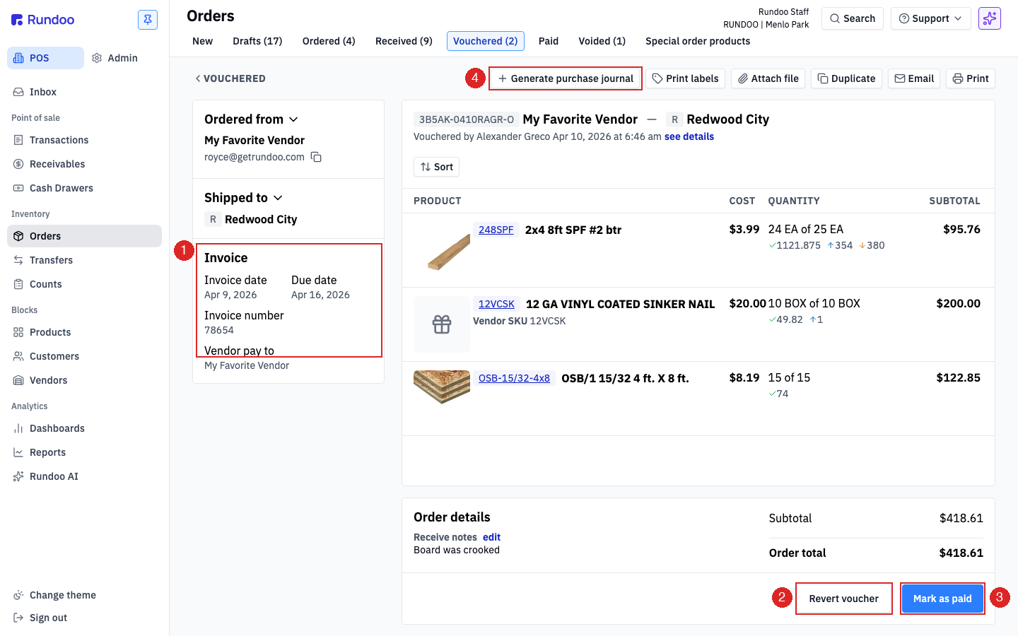 vendor-invoices screenshot 3